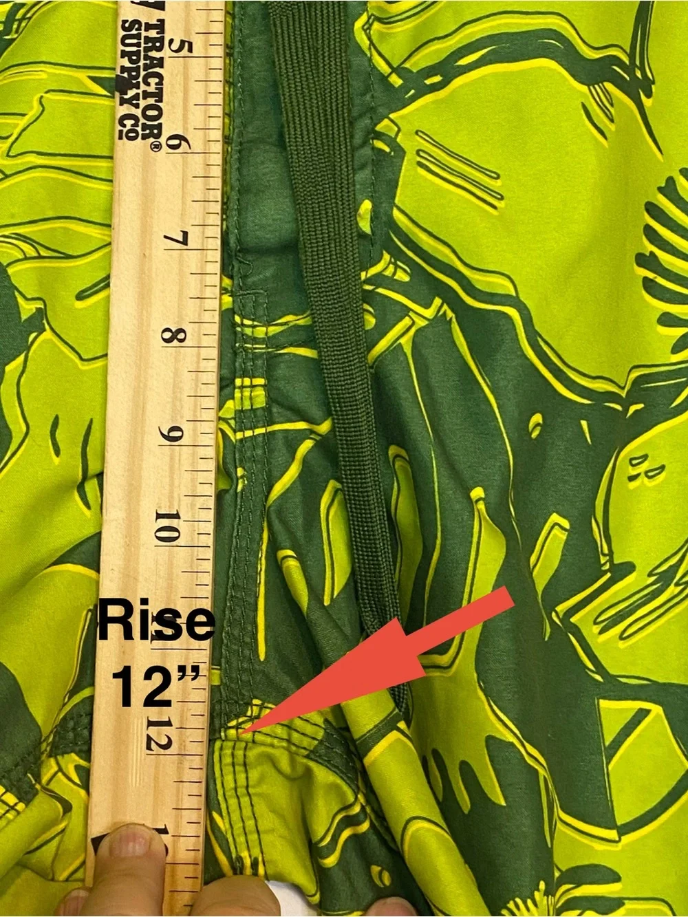 Mossimo Supply Co Board Shorts Men 38 Green Palm Leaf